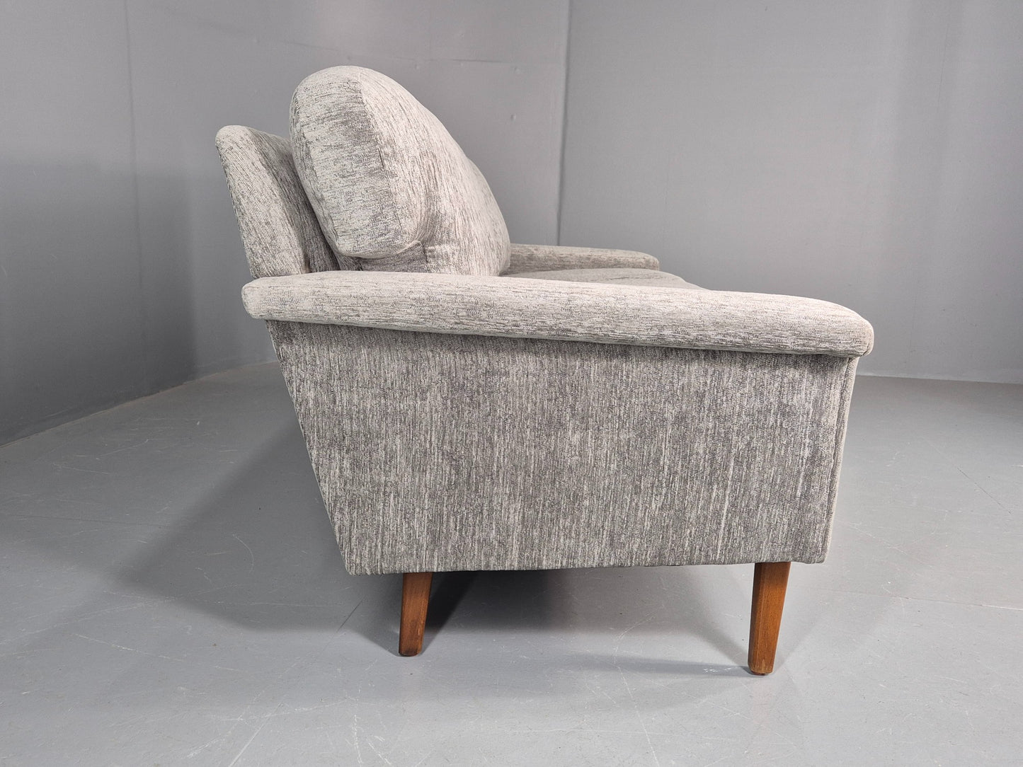 Vintage 3 Seater Mid Century Sofa Danish Design New Upholstery 1960s EB11127