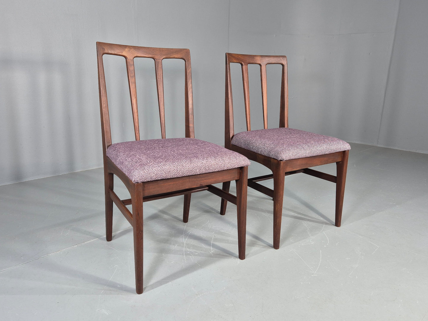 2 Vintage Teak Dining Chairs A Younger J Herbert Design 1970s New Seats EB11768
