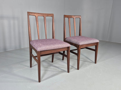 2 Vintage Teak Dining Chairs A Younger J Herbert Design 1970s New Seats EB11768