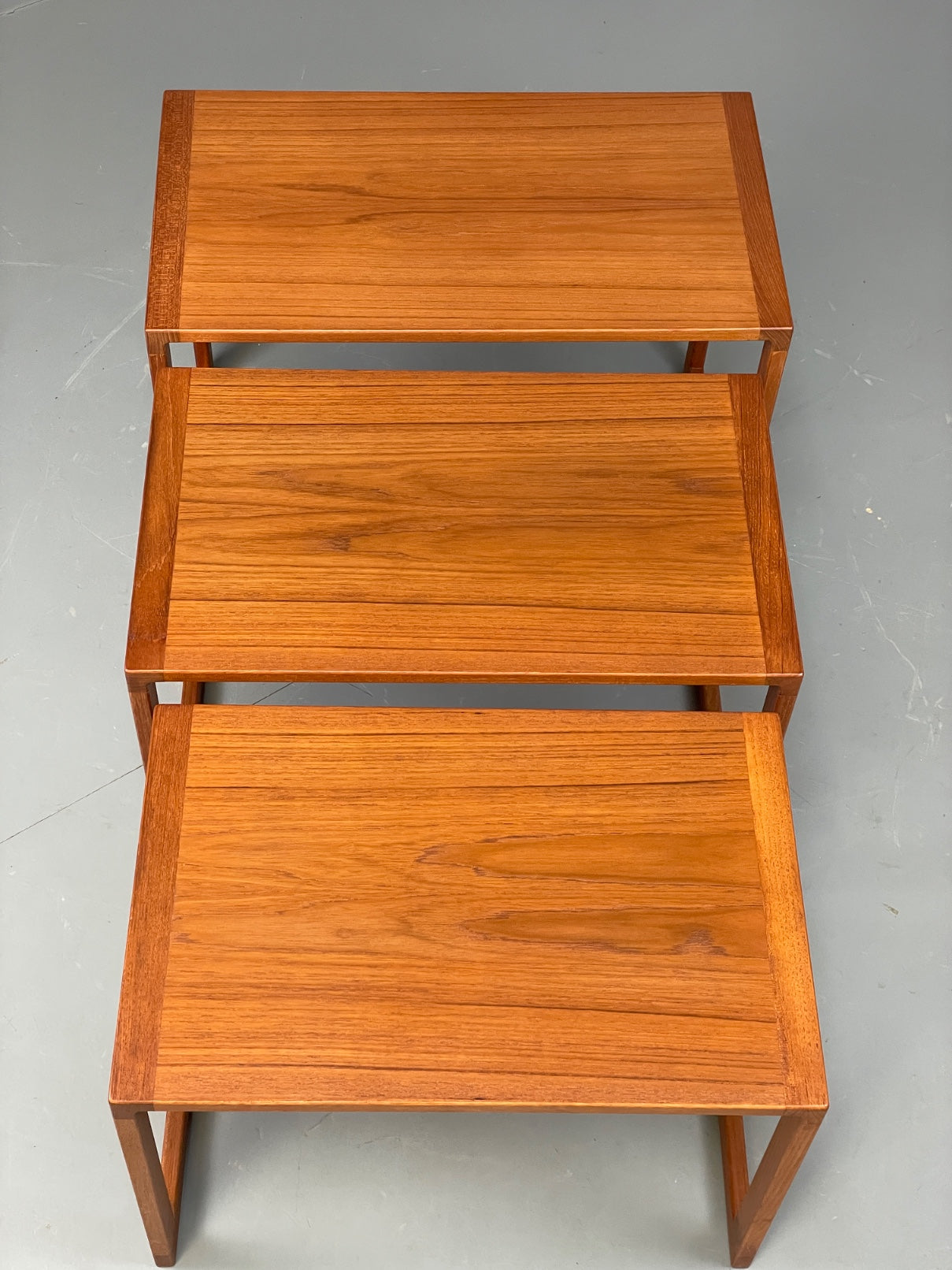 Vintage Kai Kristiansen Nesting Tables Teak Retro Danish 1960s EB11977