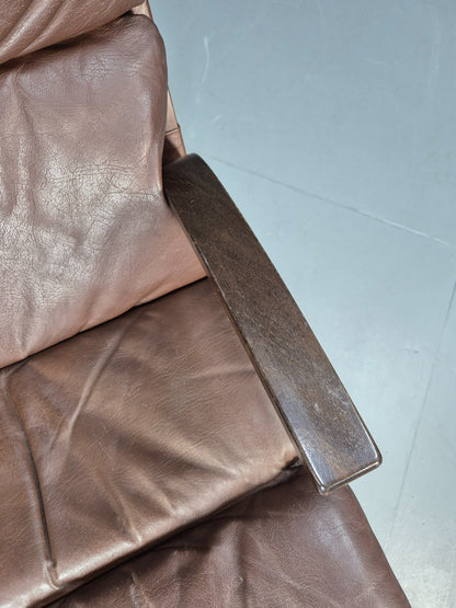 Vintage Mid Century Bentwood Danish Lounge Chair Farstup Retro 1970s EB09913