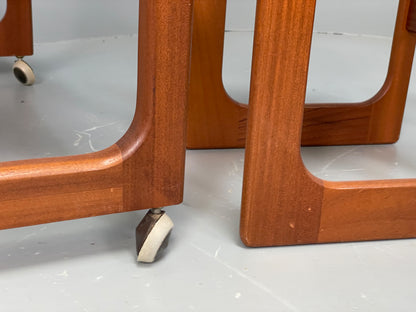 Vintage Teak Flip Table McIntosh Nesting Tables Mid Century 1960s EB12948
