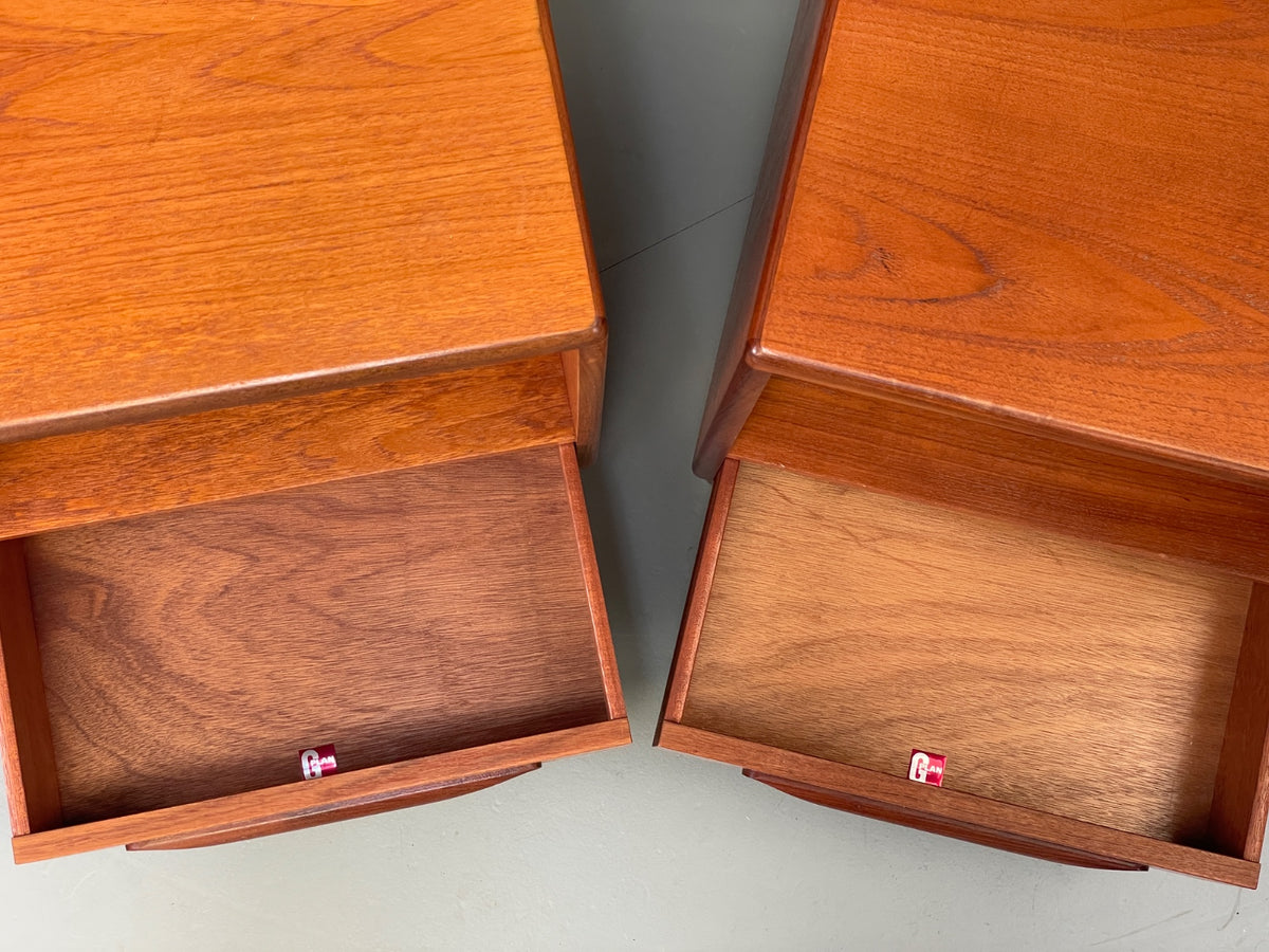 Vintage G Plan Bedside Cabinets Teak Mid Century Fresco 1960s Pair Retro EB12943