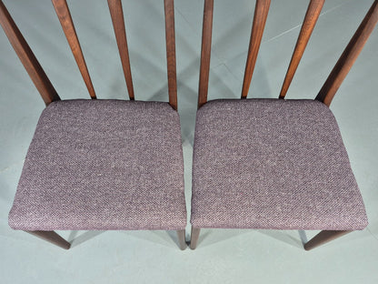 2 Vintage Teak Dining Chairs A Younger J Herbert Design 1970s New Seats EB11768