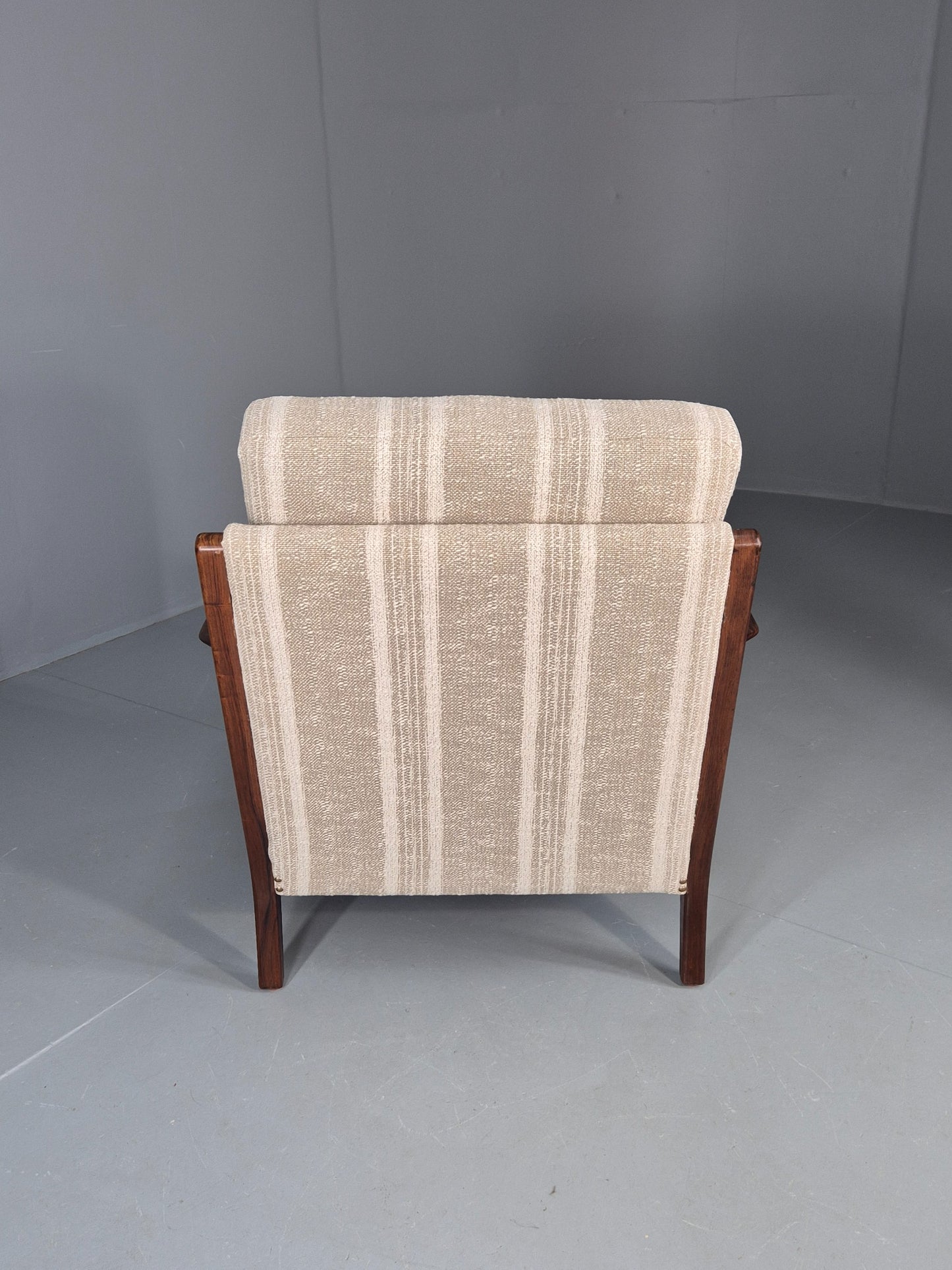 Vintage Mid Century Lounge Chair New Upholstery Swedish 1960s Design EB11137