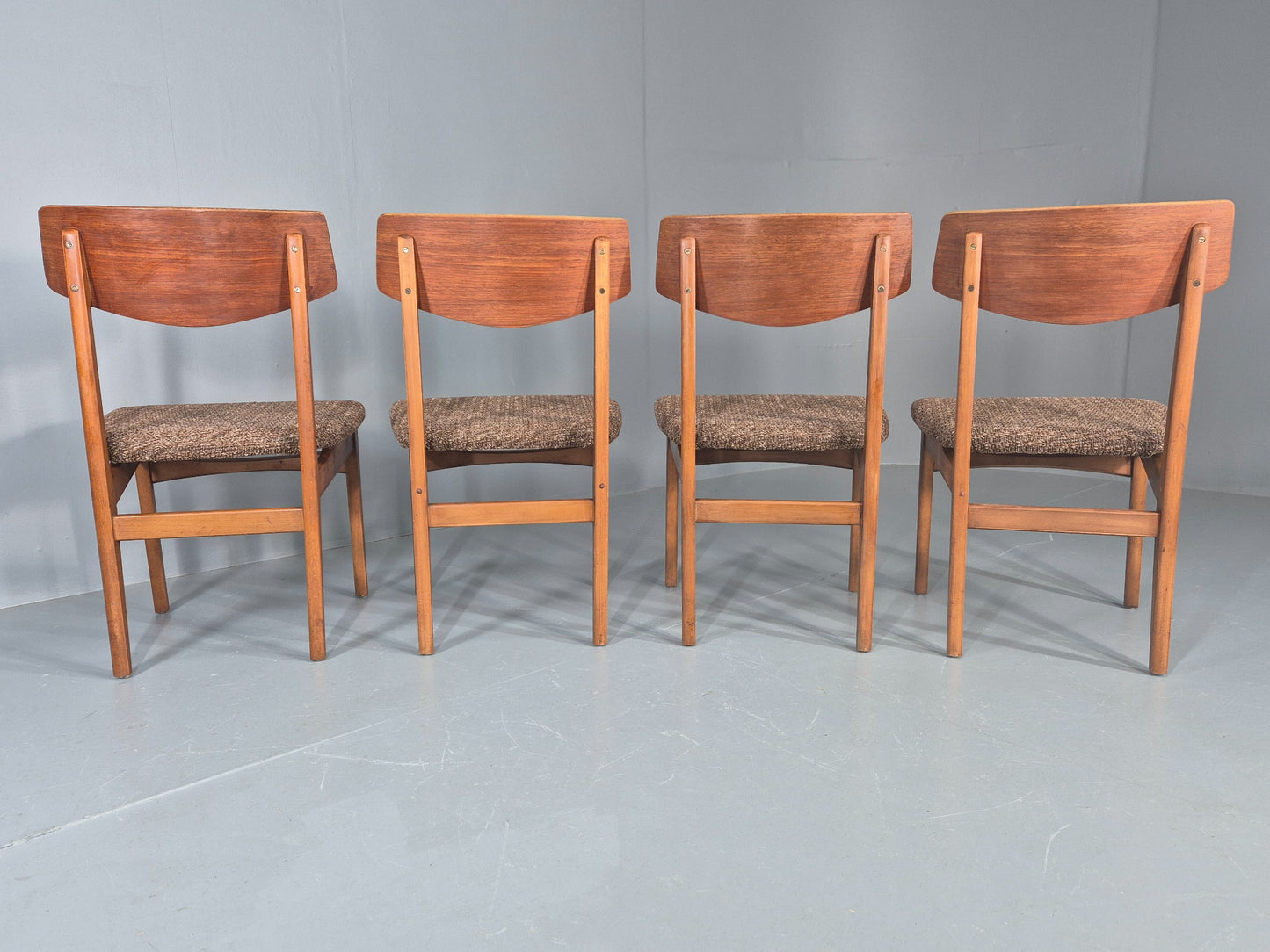 Vintage Dining Chairs Mid Century Teak and Beech 1960s Retro EB11955