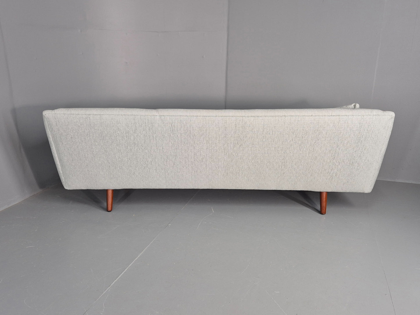 Vintage Mid Century 3 Seat Sofa New Upholstery Teak Legs 1960s EB12169