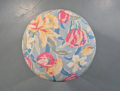 Vintage Pill Stool in Laura Ashley Tulips Material 1990s Vintage EB12535