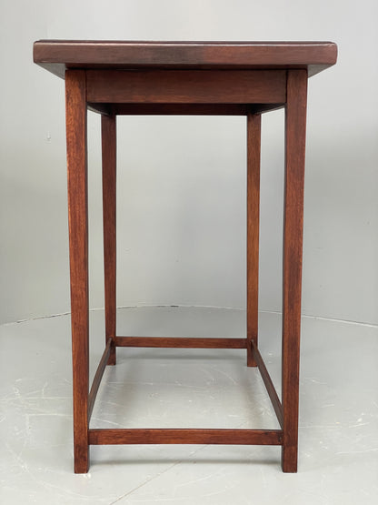 Vintage Mahogany Side Table 1950s Mid Century Rectangular EB12222