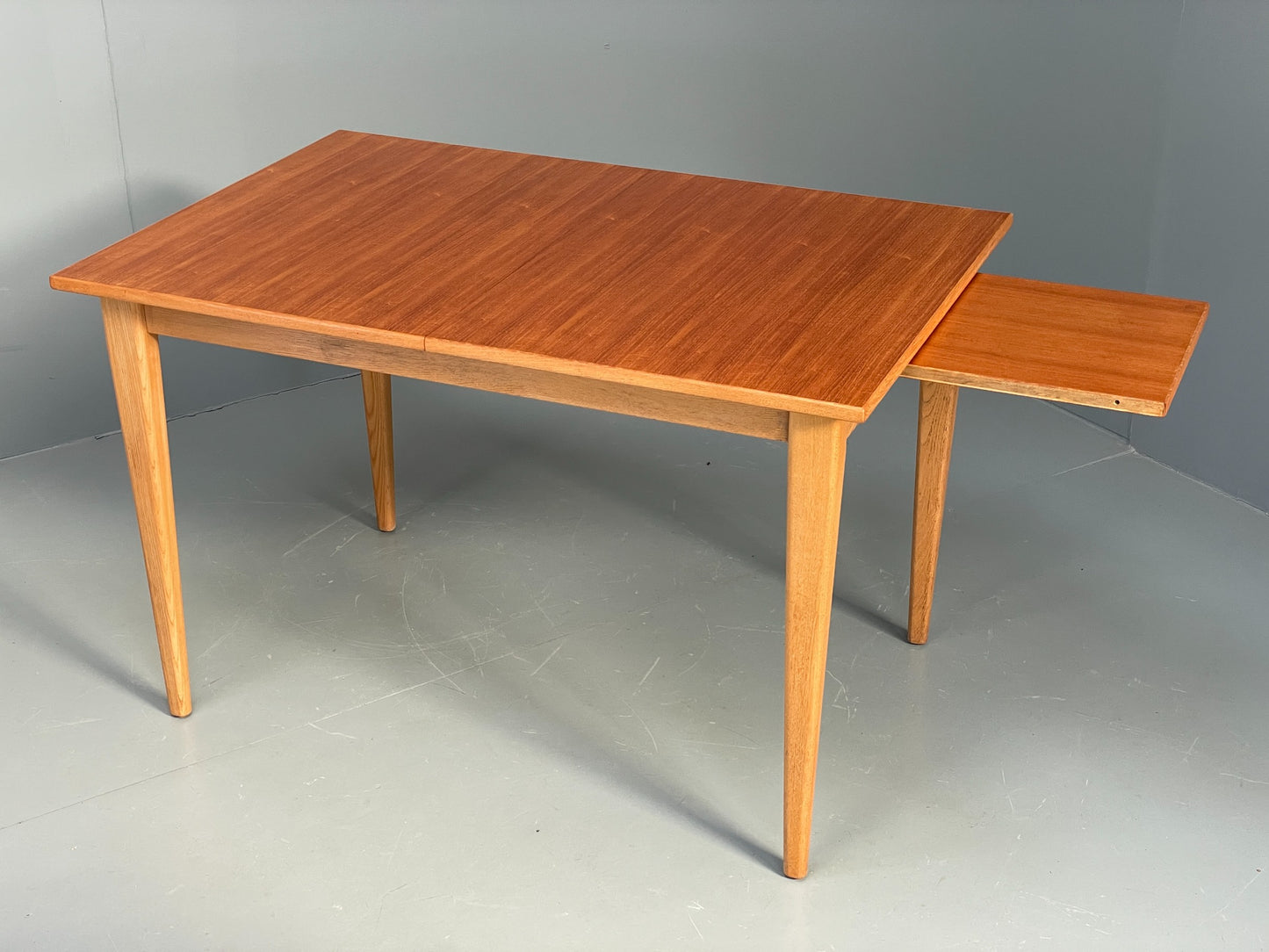 Vintage Teak Dining Table Gordon Russell Extending Ash Legs 1960s EB11976