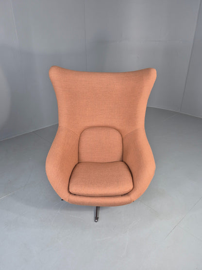 Vintage Danish Bucket Egg Chair New Upholstery 1960s Retro Mid Century EB12111