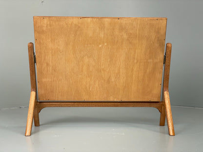 Vintage Mirror Vanity 1950s Mid Century Tilting Mahogany Retro EB12614