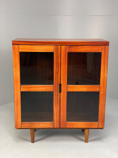 Vintage Swedish Glazed Bookcase Retro Chunky Shelving 1980s EB13111