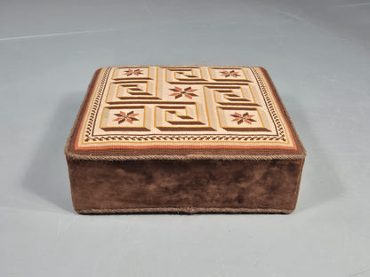 Vintage Danish Folk Art footstool 20th Century  EB12132