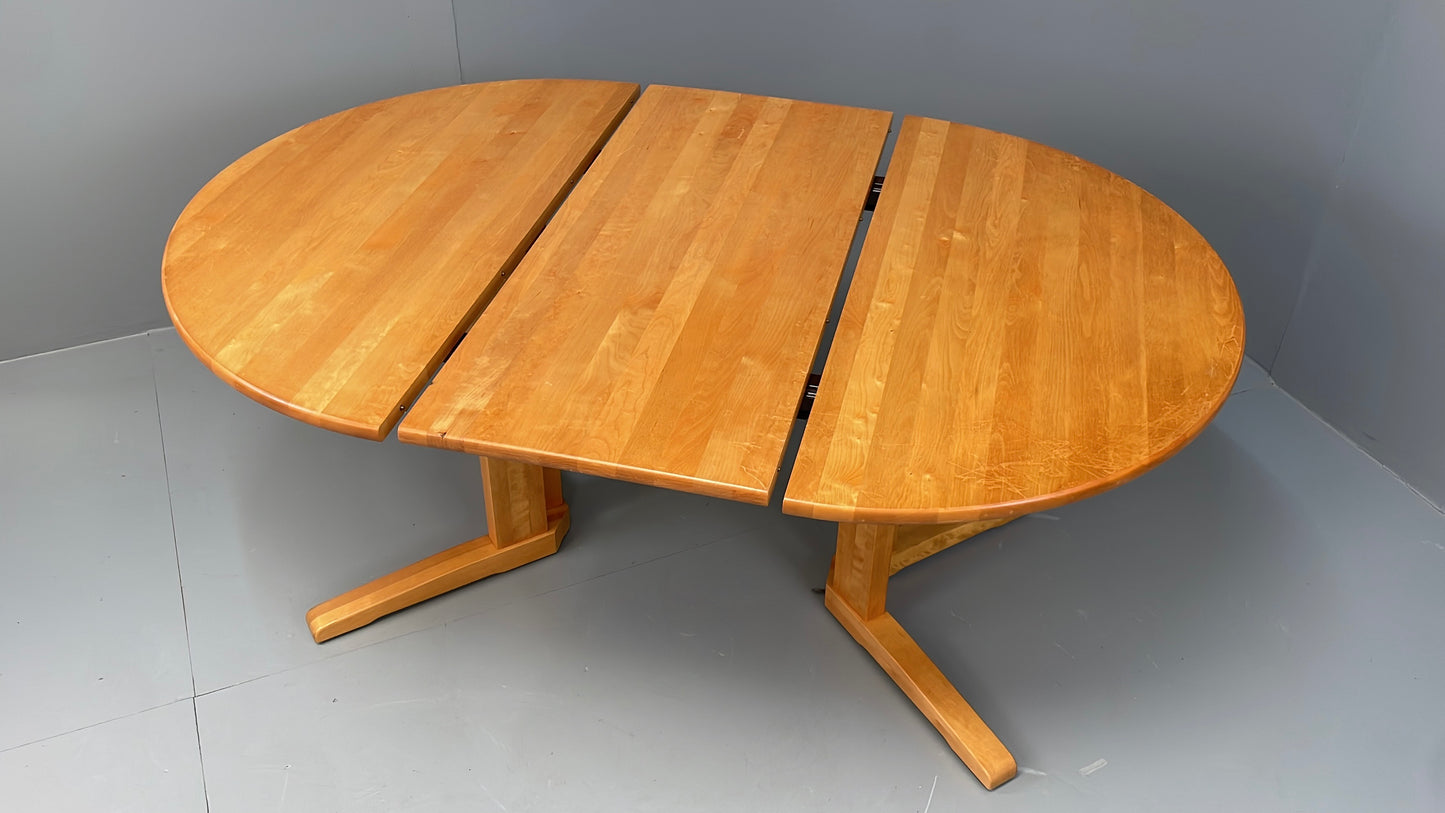 Vintage Extending Dining Table By Yngve Ekstrom For Stolab Swedish 1990s EB12885