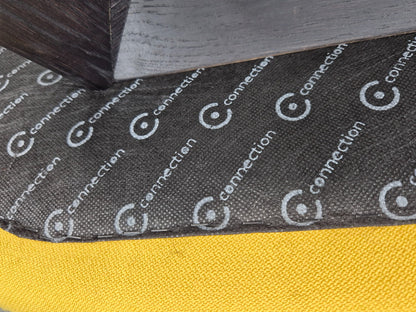 Modern Bench Seat Yellow Cloth Retro Inspired Commercial Quality EB12249