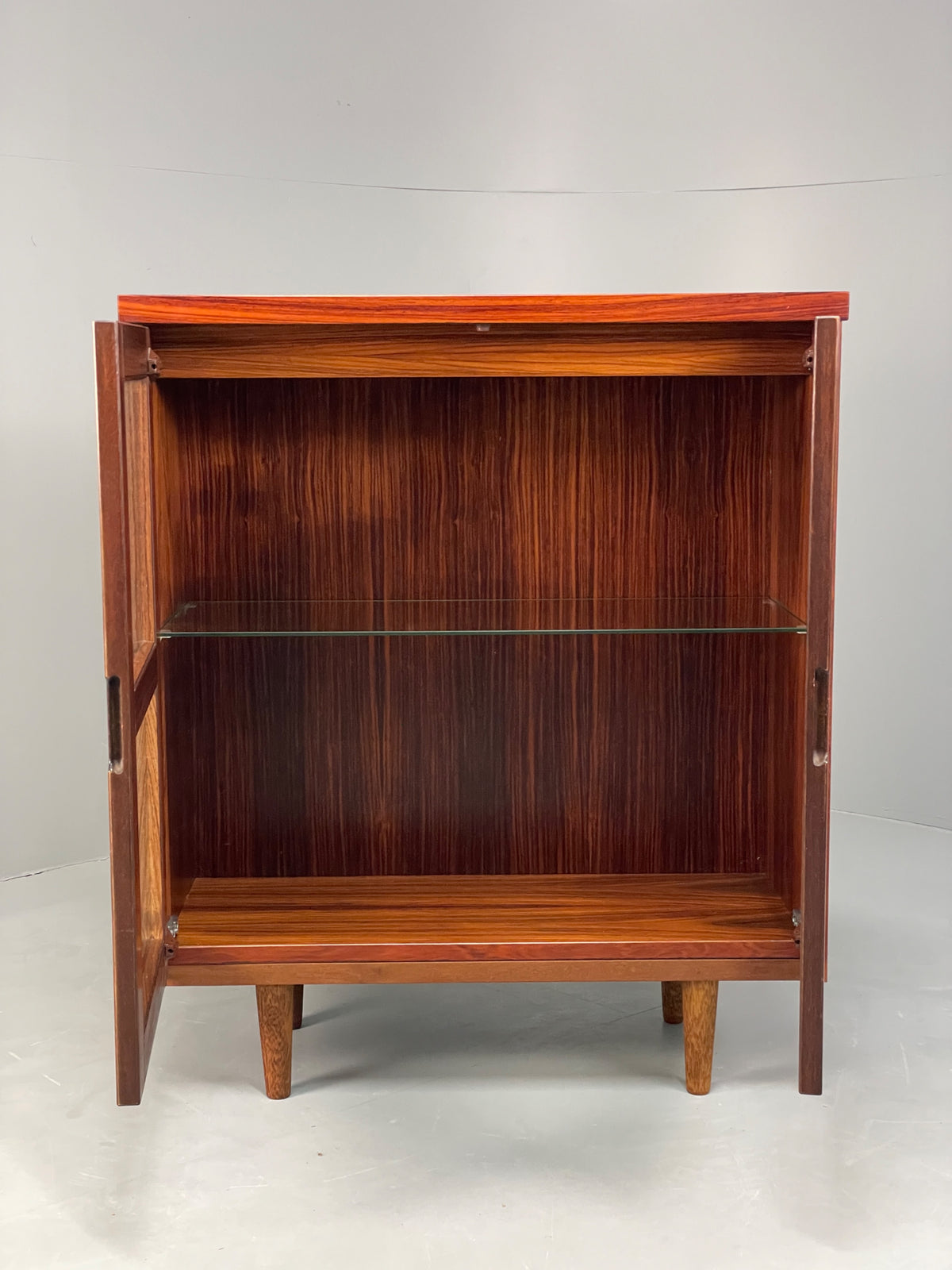 Vintage Swedish Glazed Bookcase Retro Chunky Shelving 1980s EB13111