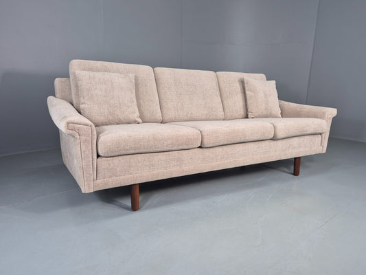 Vintage Danish 3 Seater Sofa New upholstery 1960s Original Mid Century EB12534