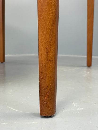 Vintage 1960s Teak Table Drop Leaf Kitchen Circular Retro Mid Century EB12496