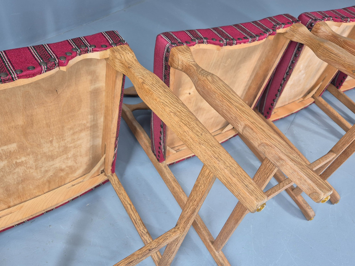 4 Vintage Henning Kjaenulf Oak dining chairs 1970s Danish Retro EB12110