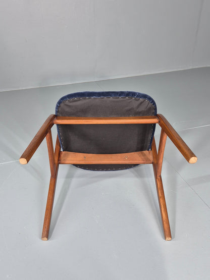 Vintage Teak Dining Chair Mid Century Design Dyrlund New Upholstery  EB12481