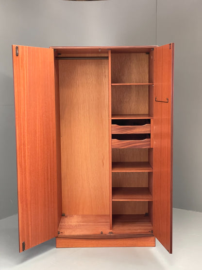 Vintage G-Plan Teak Wardrobe Clothes Rail Shelves Mid Century EB12206