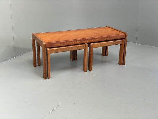 Vintage Nesting Tables Teak Gordon Russell Set Of 3 Retro 1970s EB12634