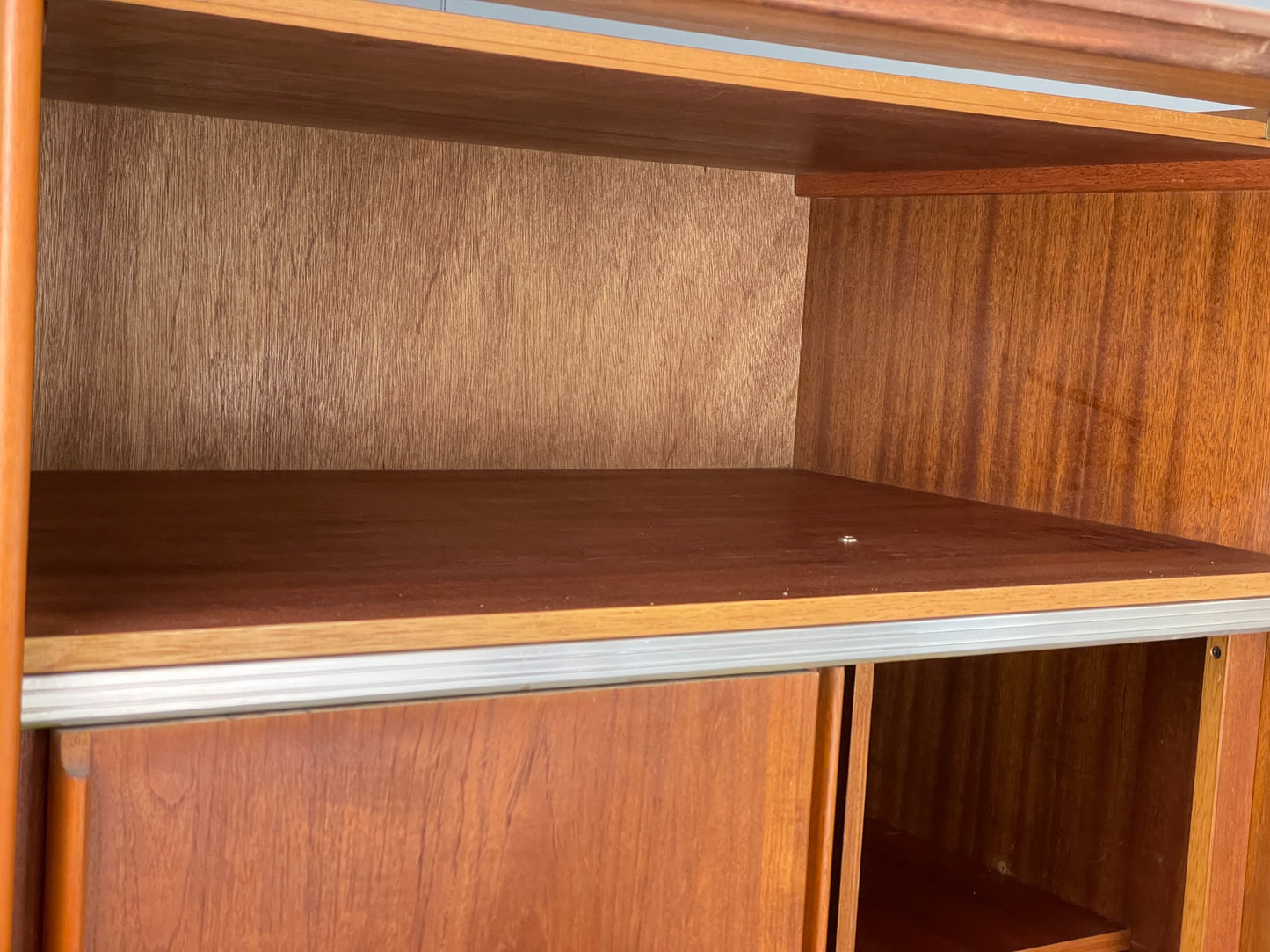 Vintage Austinsuite Teak Wardrobe Retro 1970s Shelves Clothes Cupboard EB12078