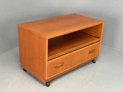 Vintage Teak Media Unit G Plan 1970s Sliding Shelf TV Unit EB12069