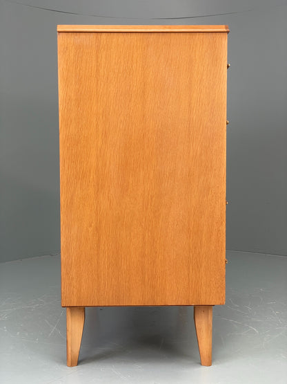 Vintage Chest Of Drawers By Lebus 1960s Oak Veneer Retro Mid Century EB12199