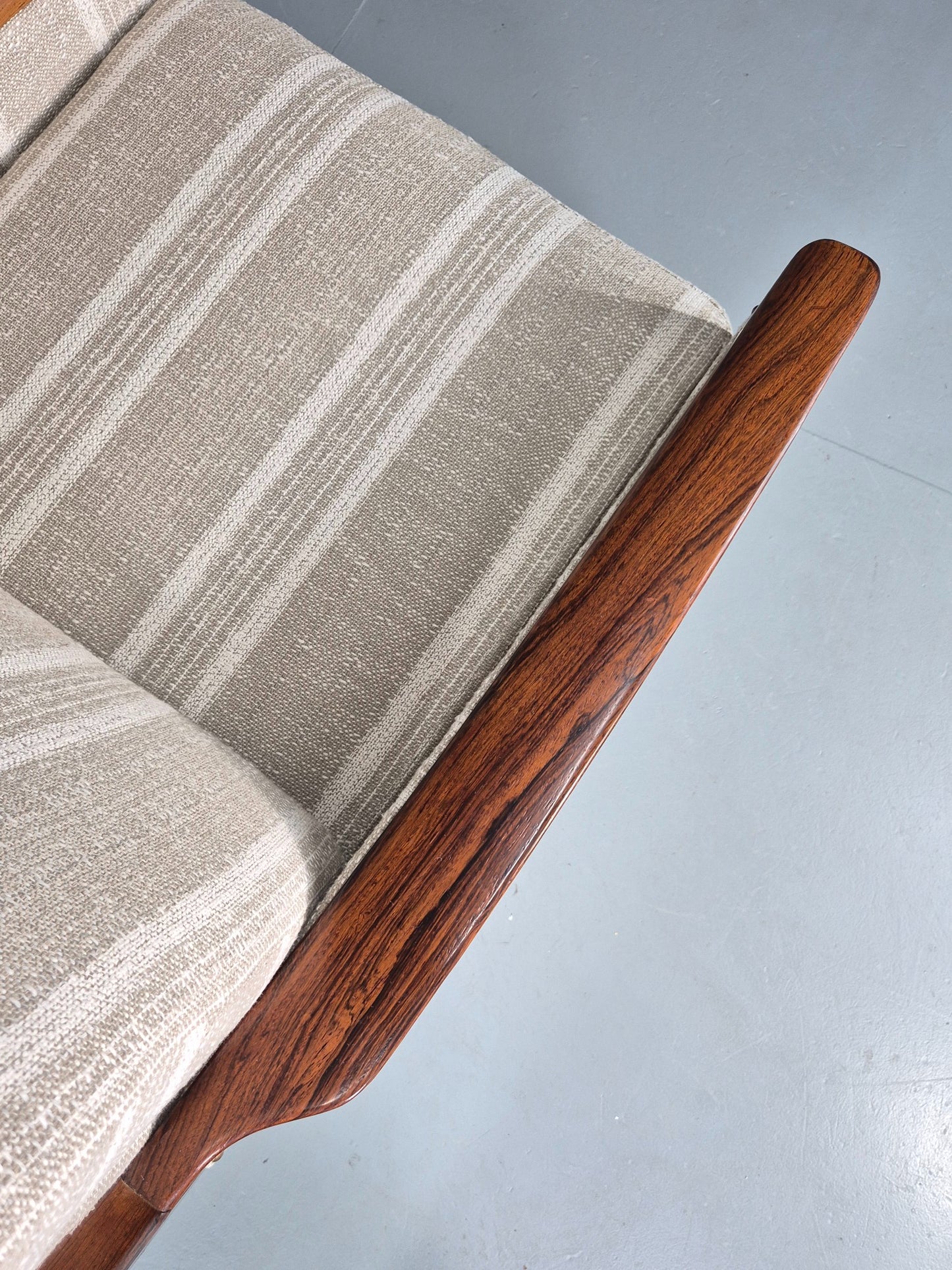 Vintage Mid Century Lounge Chair New Upholstery Swedish 1960s Design EB11137