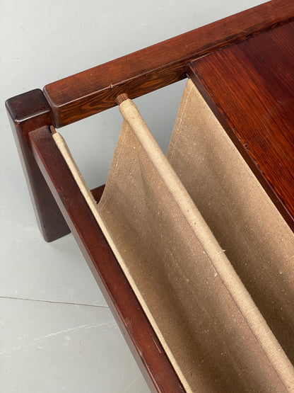 Vintage Ikea Safari Coffee Table By Karin Mobring 1970s Pine Linen EB12218