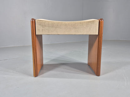 Vintage Teak Footstool 1980s Design Retro  EB12007