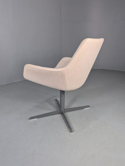 Vintage Swivel Tub Chair Hitch Mylius Modern Design Retro Cream EB12848