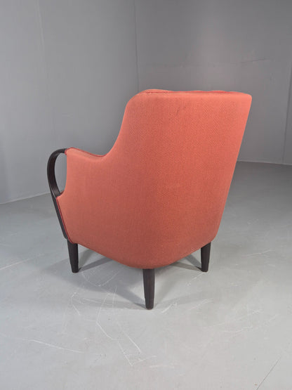 Vintage Danish Lounge Chair 1940s Design Viggo Jorgensen Attrb 1950s EB12761