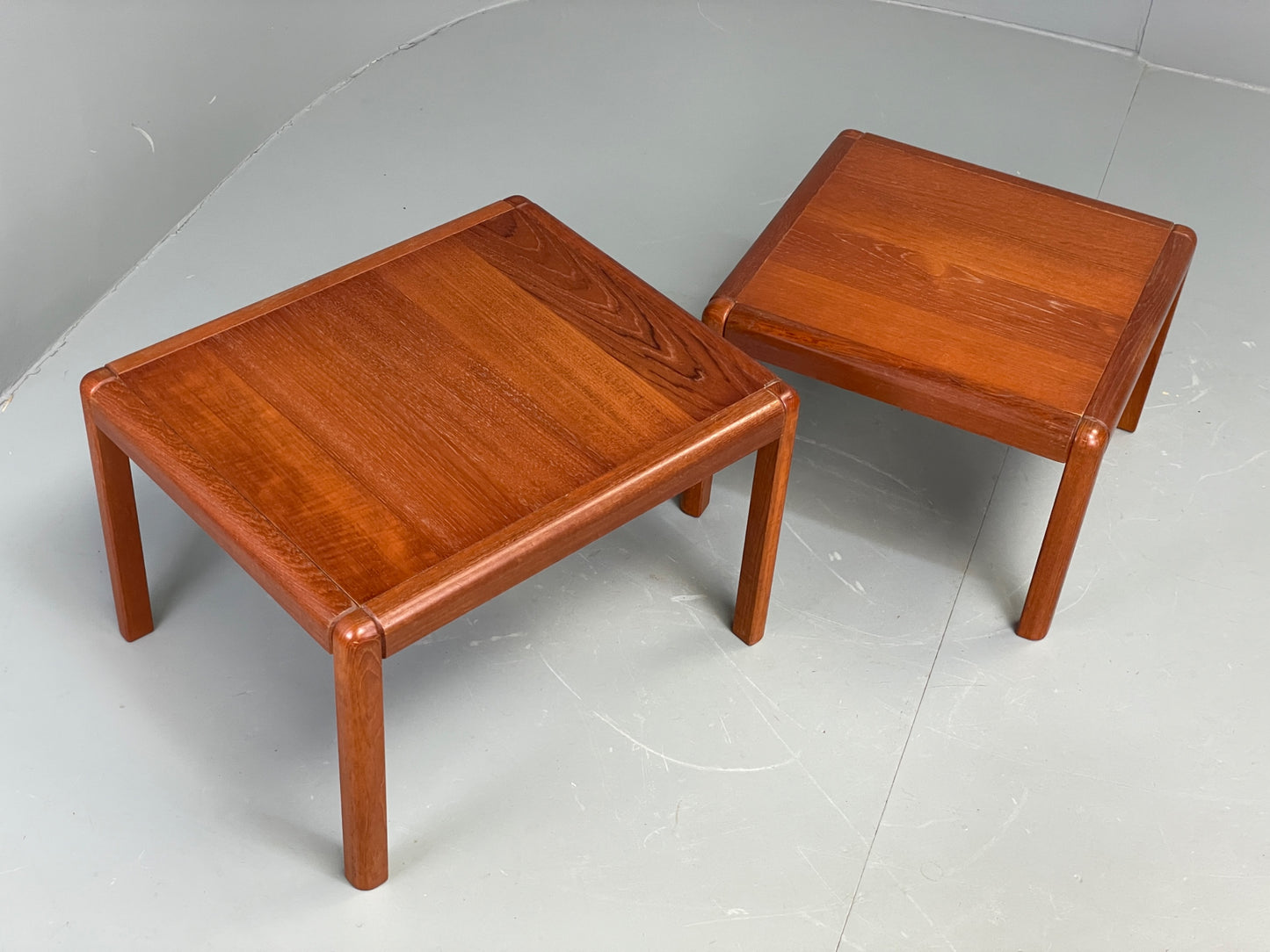 Vintage Teak Nesting Tables Retro 1970s Danish Design Side Table EB12217