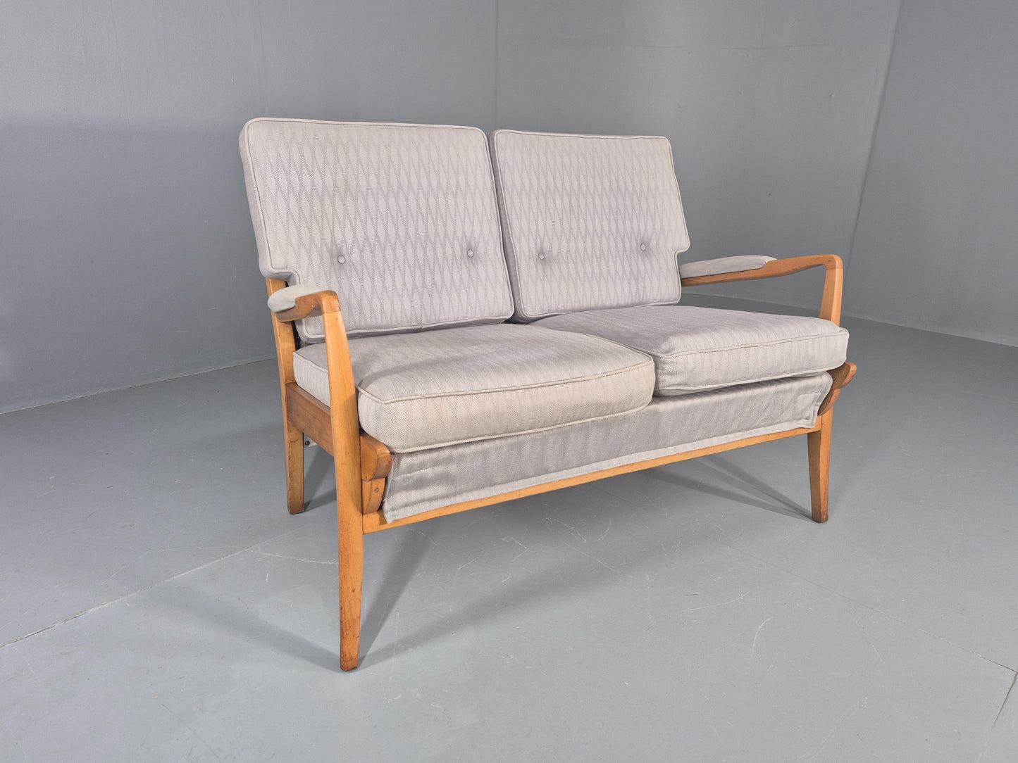 Vintage Cintique 2 Seater Sofa Mid Century 1950s Design Retro EB11946