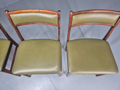 4 Vintage Mid Century Dining Chairs Danish Design Vestervig Eriksen EB12145