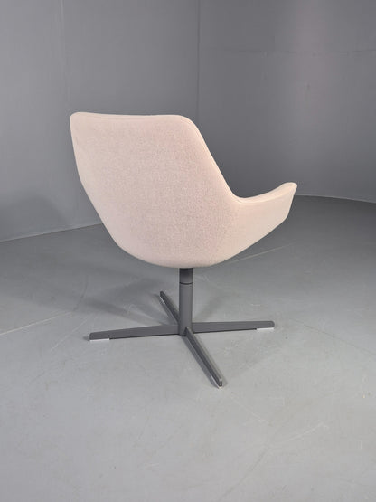 Vintage Swivel Tub Chair Hitch Mylius Modern Design Retro Cream EB12853