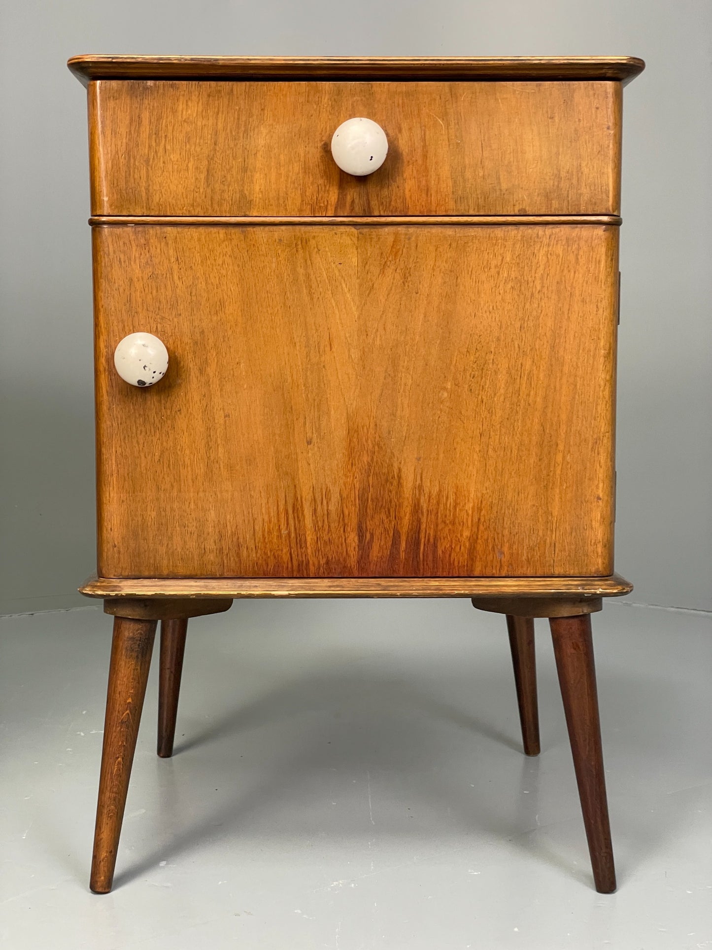 Vintage Bedside Cabinets Pair By Remploy 1950s Mid Century Retro EB12618
