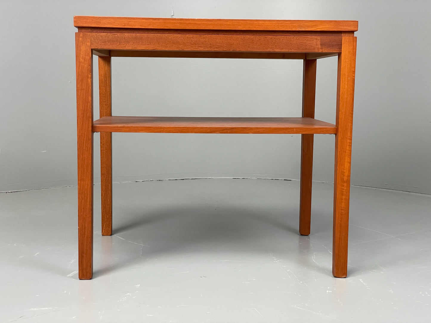 Vintage Side Table Teak 1960s Danish Mid Century Retro Magazine Shelf EB12810