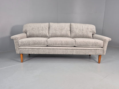 Vintage 3 Seater Mid Century Sofa Danish Design New Upholstery 1960s EB11127