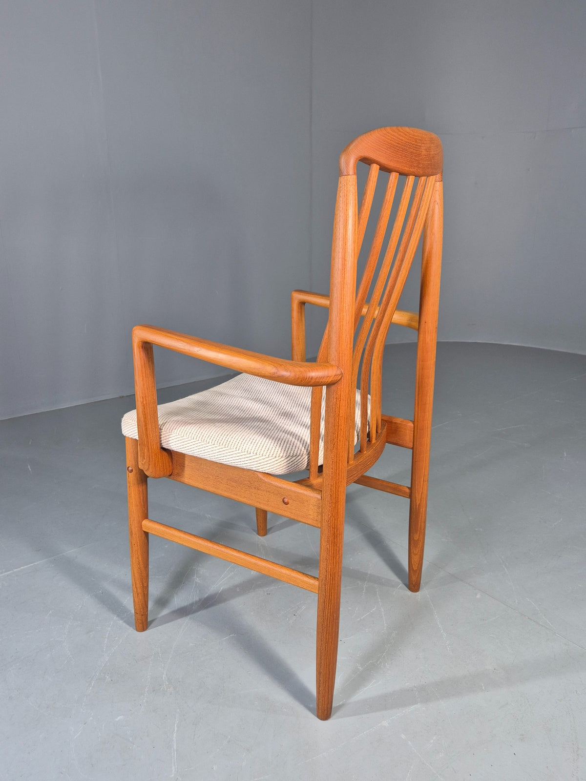 Vintage Benny Linden Carver Chair Teak Frame 1970s Retro MCM Original EB13060
