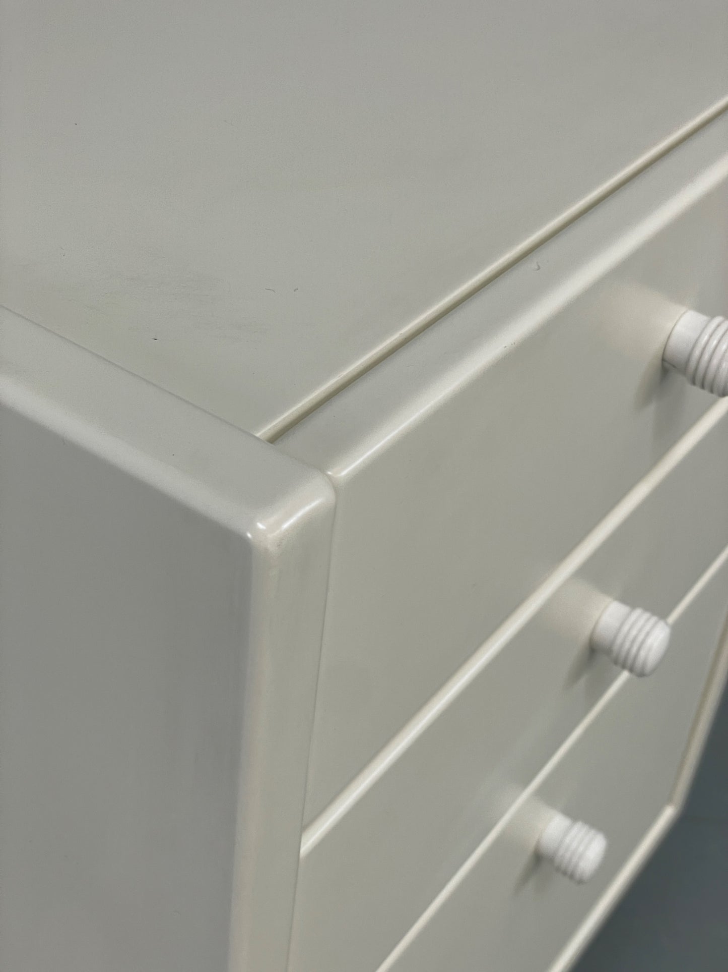 Vintage Hülsta Bedside Cabinet Chest of Drawers White 1990s EB12283