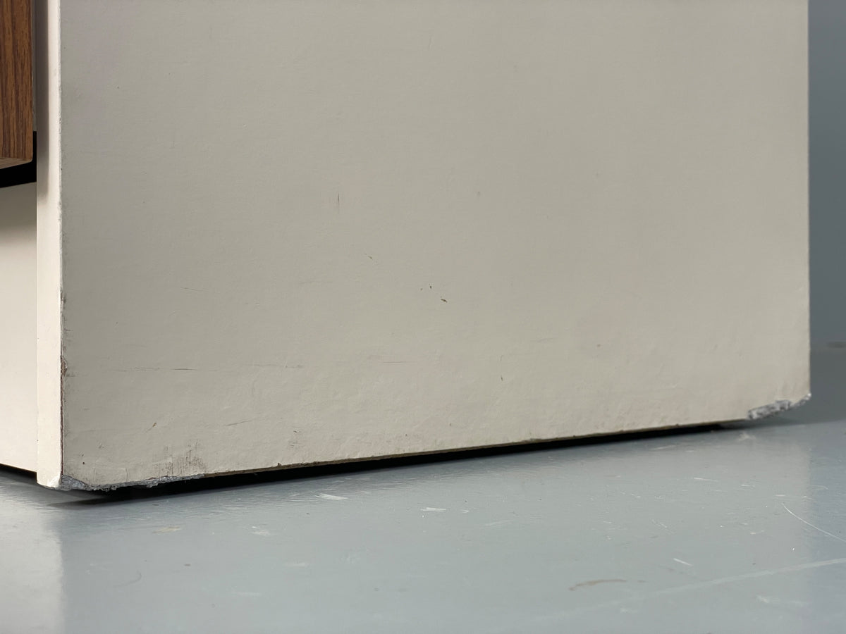 Vintage 1960s Teak Chest Of Drawers Tallboy Mid Century White Retro EB12959