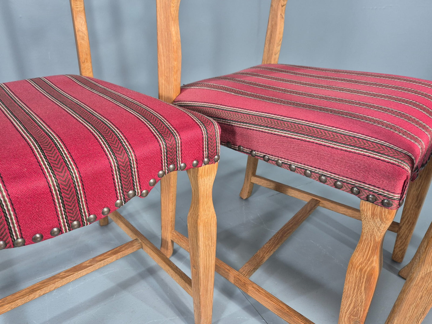 4 Vintage Henning Kjaenulf Oak dining chairs 1970s Danish Retro EB12110