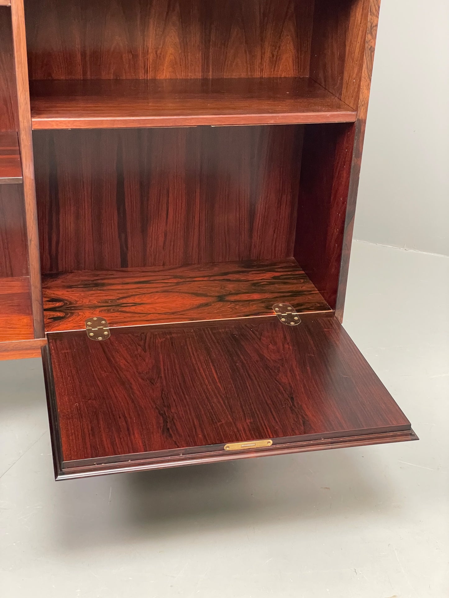 Vintage 1960s Shelving Unit Bookcase Omann Jun Mid Century EB12327