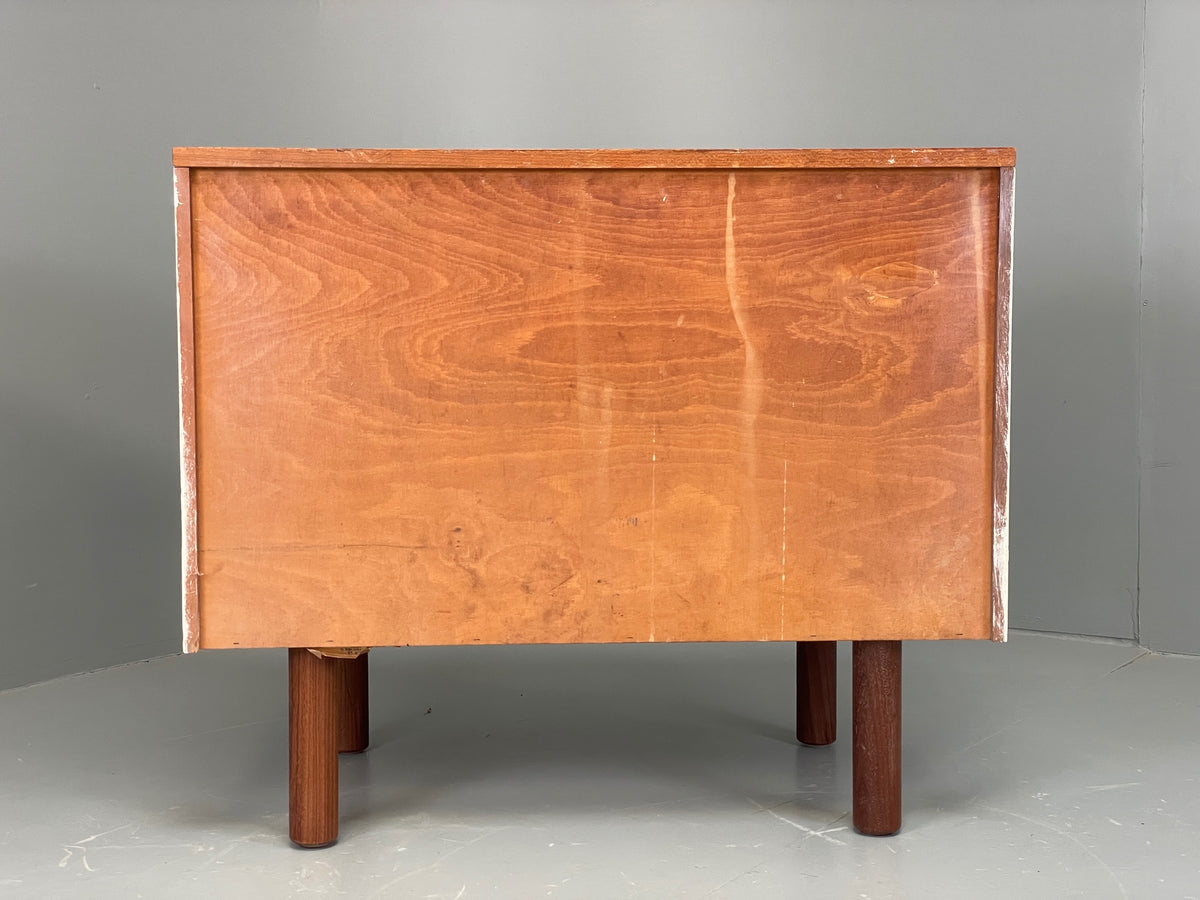 Vintage Chest Of Drawers By Uniflex Teak Retro 1960s Mid Century White EB12961