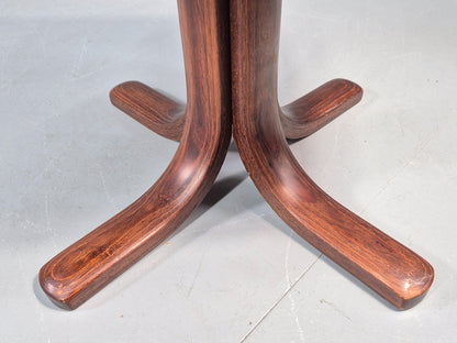 Vintage Danish Leather Footstool 1980s Retro EB09060
