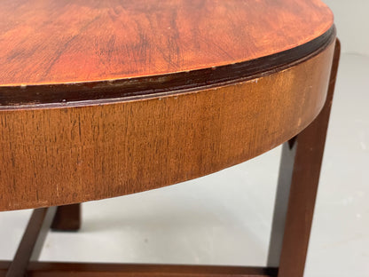 Vintage Circular Side Table Art Deco Style 1950s Retro EB11882